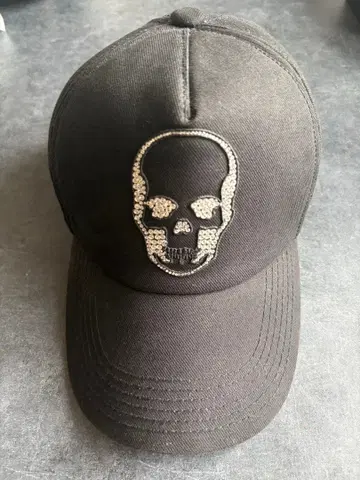 lucien pellat-finet 스컬 스와로브스키 캡 블랙