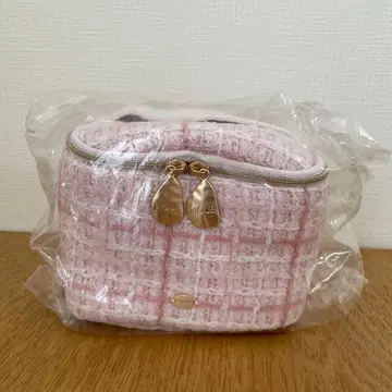 gelato pique 핑크 트위드 파우치