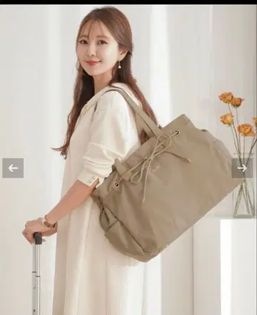 가죽 리본 트래블 토트백 le reve vaniller