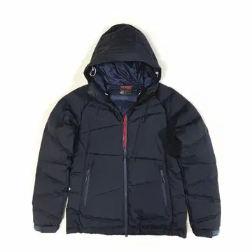 마무트 아틀라스 후디 헤링본 다운 자켓 아우터 네이비 M