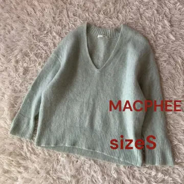 새상품급 MACPHEE MOHAIR STRETCH V넥 풀오버 S