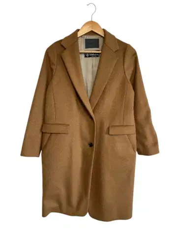 [ 새상품급 ] 스픽 앤 스팬 롱 이탈리아 울 체스터 코트 브라운