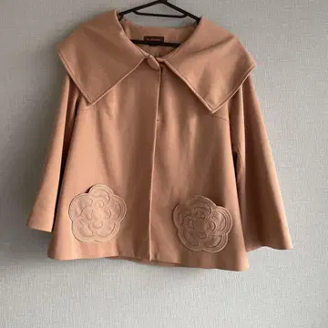 [ 클레이 ] CLATHAS 코트 숏 기장 핑크 베이지 (M)