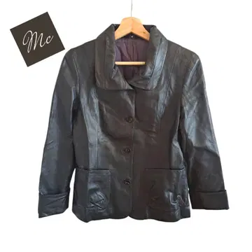 bel gusto 천연 가죽 자켓 블랙 램 가죽 100% 양가죽