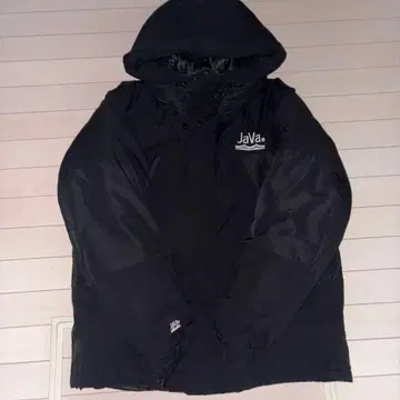 JaVa 이소재 패널 페이크 다운 미들 기장 오버 사이즈 자켓