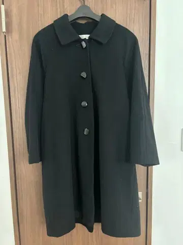 후지모리 여성용 캐시미어 코트 롱 코트