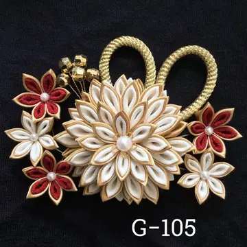 츠마미자이쿠 머리 장식 결혼식 성인식 졸업식 사전 촬영