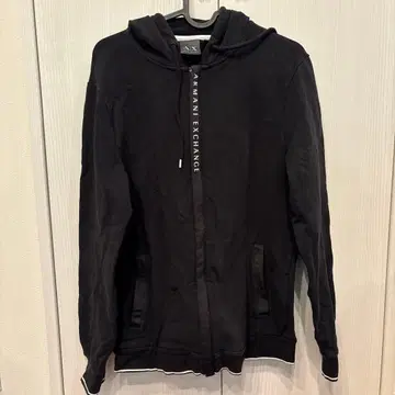 ARMANI EXCHANGE 블랙 집업 후드티 M