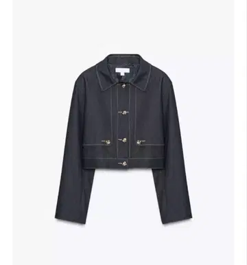 zara 대비 스티치 숏 자켓