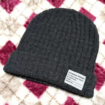 다크 그레이 니트 모자 Original Design