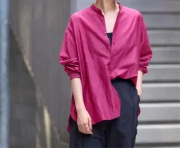 IENA 코튼 실크 오피서 셔츠