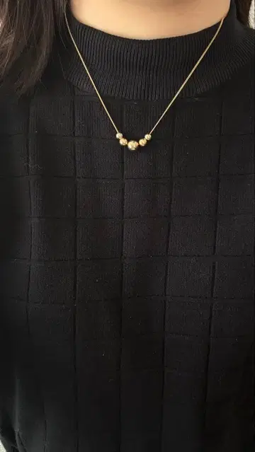 심플 골드 목걸이