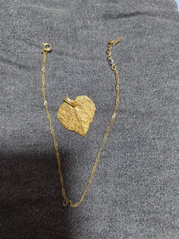 골드 리프형 펜던트 목걸이