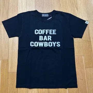 새상품 L 에이스 카페 런던 바이커 로고T 블랙