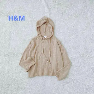 H&M 후드티 풀오버 니트 드롭 숄더 오버 사이즈