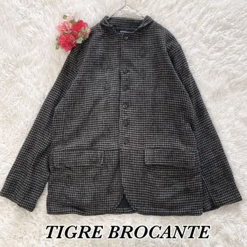 TIGRE BROCANTE 남성용 새상품급 하운드투스 울 자켓 M~L