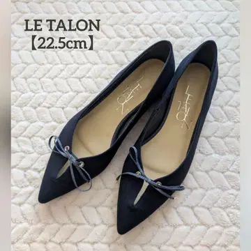 [미사용품] LE TALON 리본 플랫 발레 슈즈 22.5cm 일본제