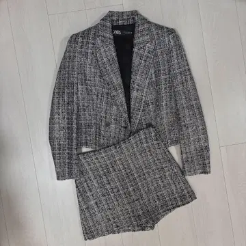 ZARA 자라 트위드풍 셋업 자켓