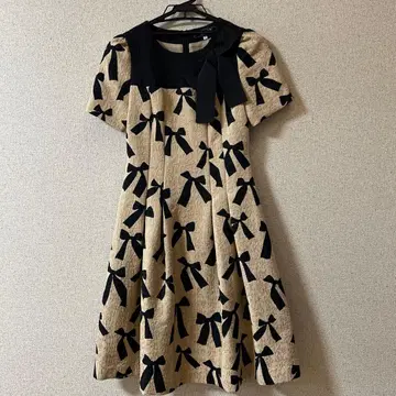 M'S GRACY 리본 무늬 반팔 원피스 36