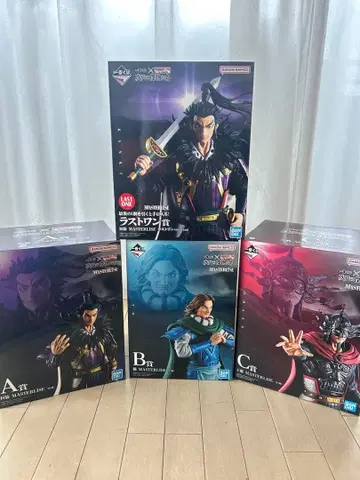 킹덤 제일복권 라스트 원, A상, B상, C상 4점 묶음 판매 세트