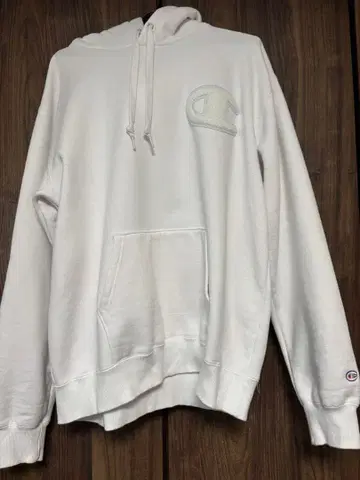 Champion 화이트 후드티 XX-LARGE