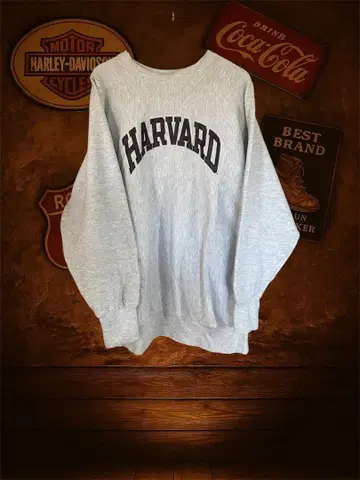 Champion HARVARD 하버드 대학 리버스 위브 맨투맨