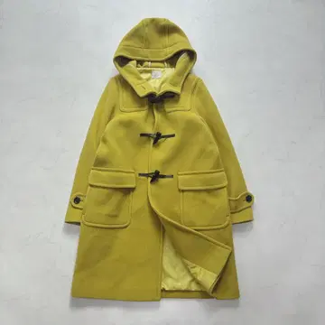 미사용급 그린 라벨 릴랙싱 롱 더플 코트 레어 색상 38