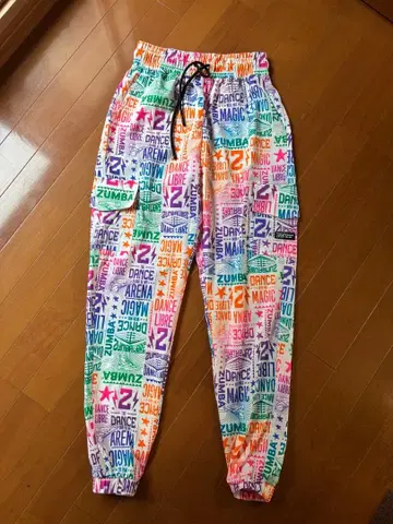 Zumba Wear 컬러풀 조거 팬츠 XS