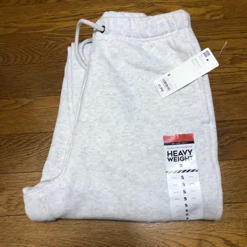 새상품 GU 헤비 웨이트 스웨트 팬츠 S 라이트 그레이
