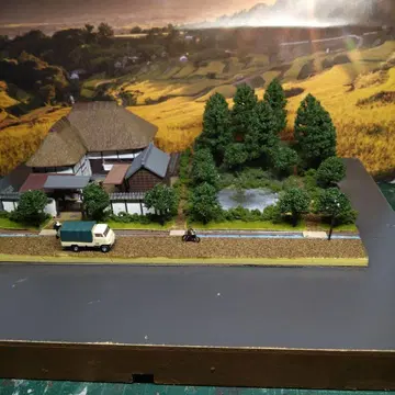 N게이지 토미텍 디오라마 컬렉션 초가집 농가 사용 미니 디오라마
