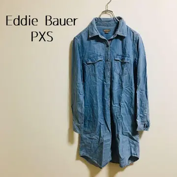 [ Eddie Bauer 에디 바우어 ] 롱 셔츠 여성용 PXS 면 혼방