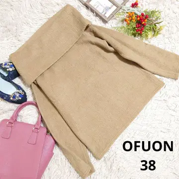 OFUON 오프숄더 니트 ( M ) 탁한 브라운 계열/오샤레