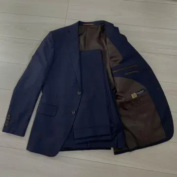 비즈니스 정장 네이비 수입 소재