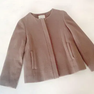 anySiS 베이지 노카라 자켓