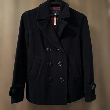 유나이티드 애로우즈 울 네이비 피 코트