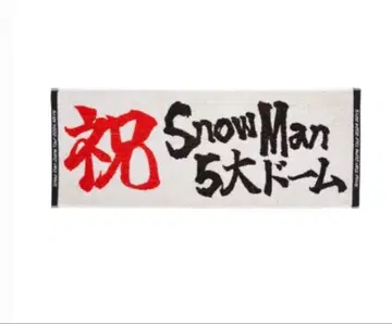 Snow Man 5대 돔 타월 미사용
