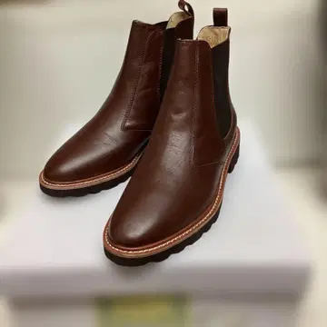 키다리 아저씨 사이드 고어 부츠 천연 가죽 시착만 한 상품 23cm