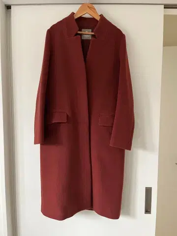 버건디 롱 코트 나노 유니버스