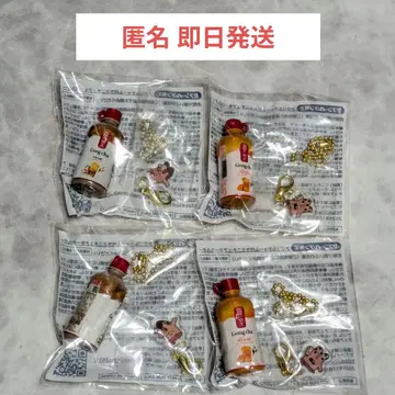 세븐일레븐  아크릴 참 포함 미니어처 키링 4개 세트