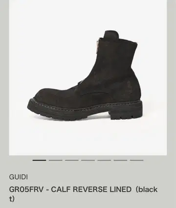 새상품 GUIDI big daddy 부츠 블랙 스웨이드