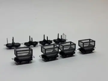 미니 트레인즈 로그 왜건 4량 & 사탕수수 왜건 4량