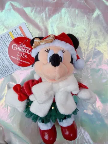디즈니 크리스마스 2025 미니 마우스 인형 배지