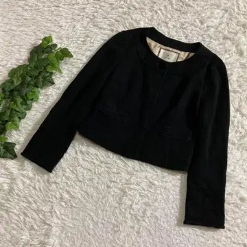 컨디션 최상 에프데 노카라 자켓 블랙 포멀 울 일본제 9 M