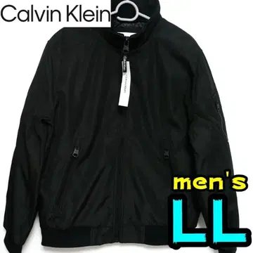 [ 새상품 ] 캘빈클라인 봄버 자켓 LL 남성용 블랙 봄버