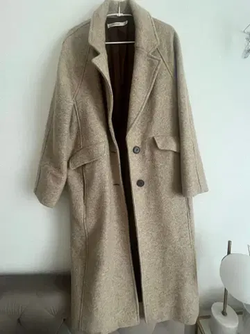 MOUSSY 베이지 롱 코트