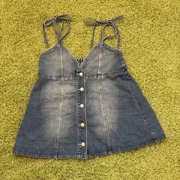 프로즈베일 데님 뷔스티에 라이트 블루 L