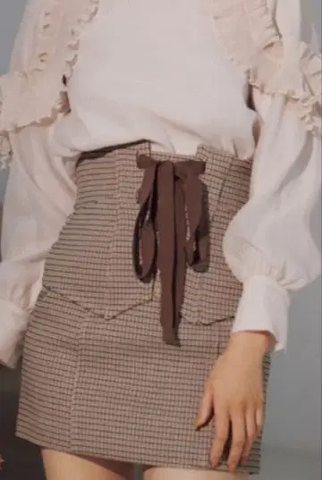 스나이델 SNIDEL 레이스업 스카 숏 팬츠 2