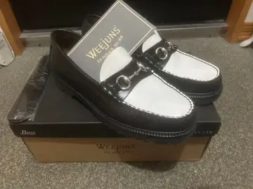 G.H.BASS Weejuns 비트 로퍼 블랙 화이트