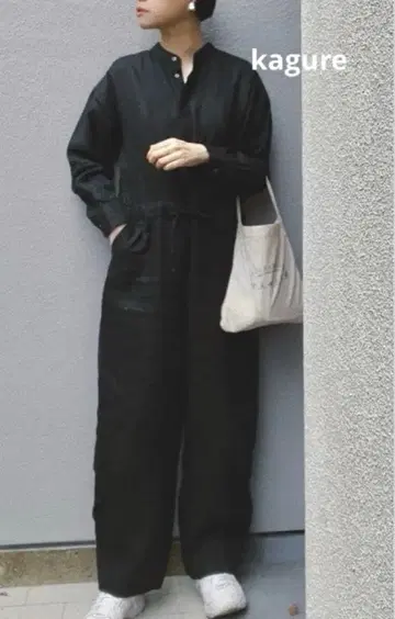 카구레 린넨 올인원 블랙