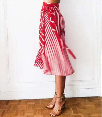 완판템 코튼 실크 아르헨티나 탱고 랩 플레어 스커트